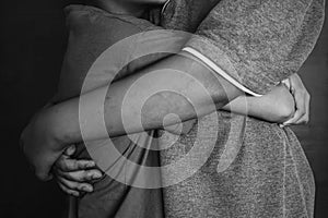 Children hug each other