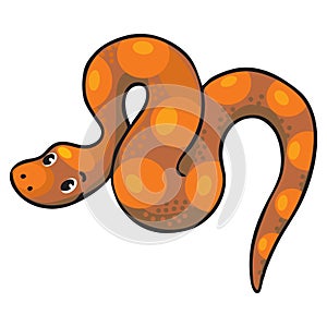 Children illustration of snake.