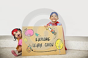 Children Imagination Learning Icon Concept