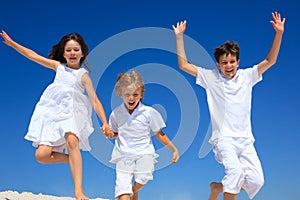 Children jumping