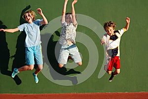 Children jumping