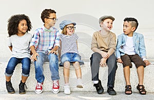 Children Kids Casual Offspring Adorable Youth Concept