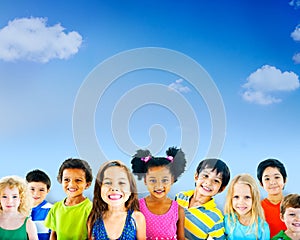 Children Kids Childhood Friendship Happiness Diversity Concept