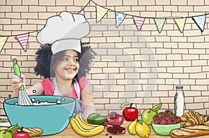 Children Kids Cooking Kitchen Fun Concept