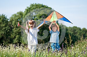 Children with kite