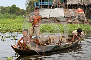 Children at Kompong Phluk, Cambodia
