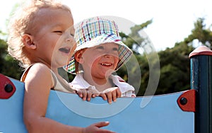 Children are laughing