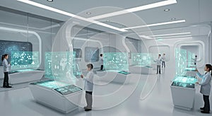 Children Learning Science Using Interactive Displays in Modern Lab