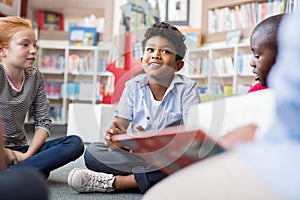 Children listening stories