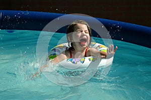 Children-Little Girl Splashing