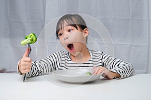 Children love to eat vegetables.