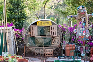 Children made bee hotel