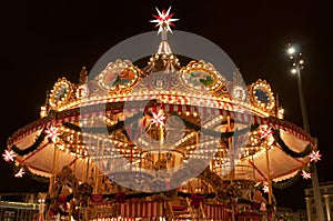 Children Merry-go-round at Christmas Market