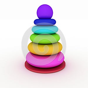 Children multicolored pyramidion