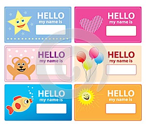Children name cards