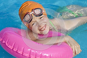 Children in paddling pool