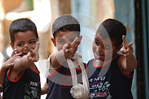 Children in Palestinian Camp