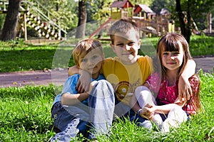 Children in park