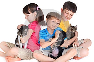 Children with pets