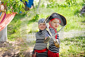 Children play outdoors