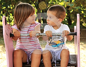 Children at the playground