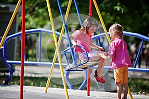 Auf der Spielplatz 