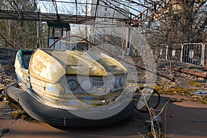 Patio de juegos en Chernóbil 