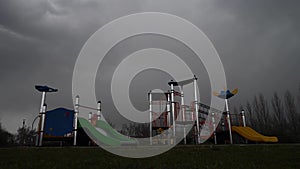 Children playground cordoned off during the covid-19 lockdown restriction