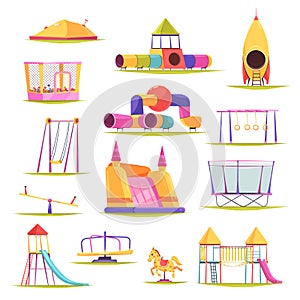 Children Playground Elements Set