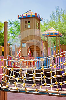 Children playground in park