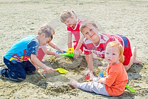 Children on beach