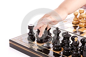 Children playing chess