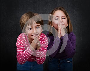 Children pray