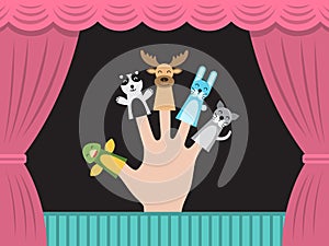 Children puppet theatre