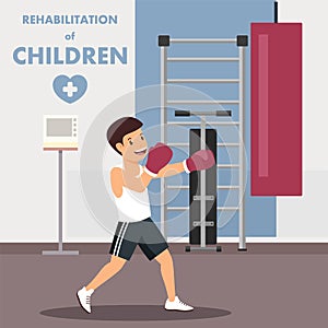 Children Rehabilitation with Boxing Advertisement