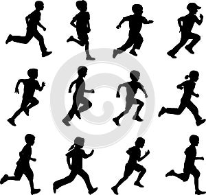 Children running