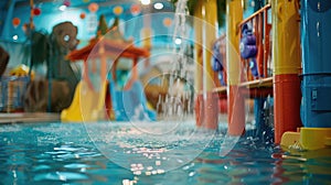 Children's area with water attractions