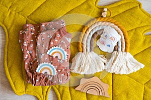 children's clothing and hair clips.