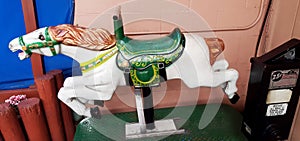 Children`s coin-operated horse ride