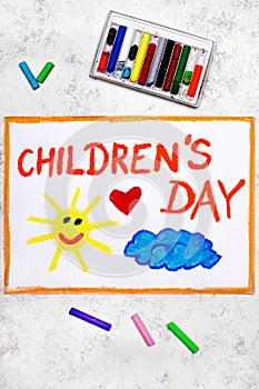 Children`s day card