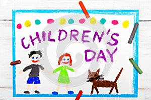 Children`s day card