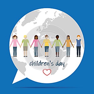 Children`s day children aroud the world