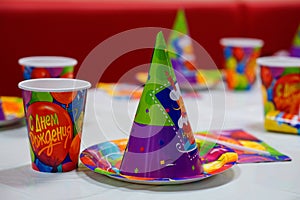 children's disposable tableware