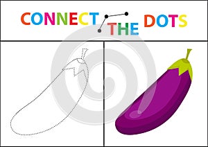 Children s educational game for motor skills. Connect the dots picture.