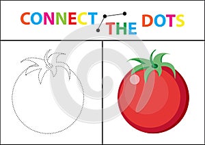 Children s educational game for motor skills. Connect the dots picture.