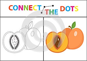 Children s educational game for motor skills. Connect the dots picture.