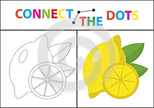 Children s educational game for motor skills. Connect the dots picture.