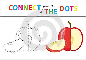 Children s educational game for motor skills. Connect the dots picture.