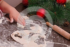 Children`s hand sculpt cookies