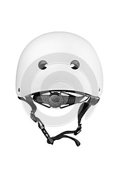 Children's helmet isolated on a white background. Sports helmet.